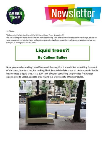 Green Team newsletter 16
