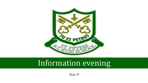 Information Evening Year 9 2024