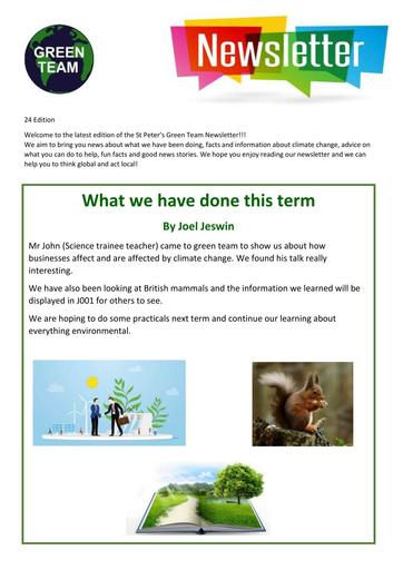 GreenTeam Newsletter 24