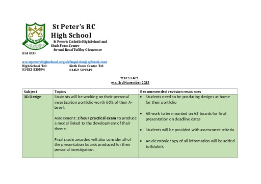 Year 13 AP Information 2025 - 2026