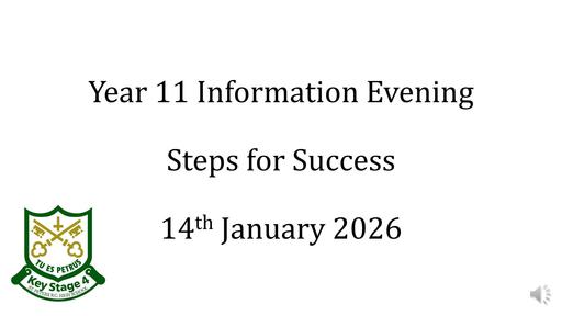 Year 11 Information Evening