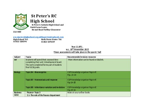 Year 11 AP Information 2025 - 2026